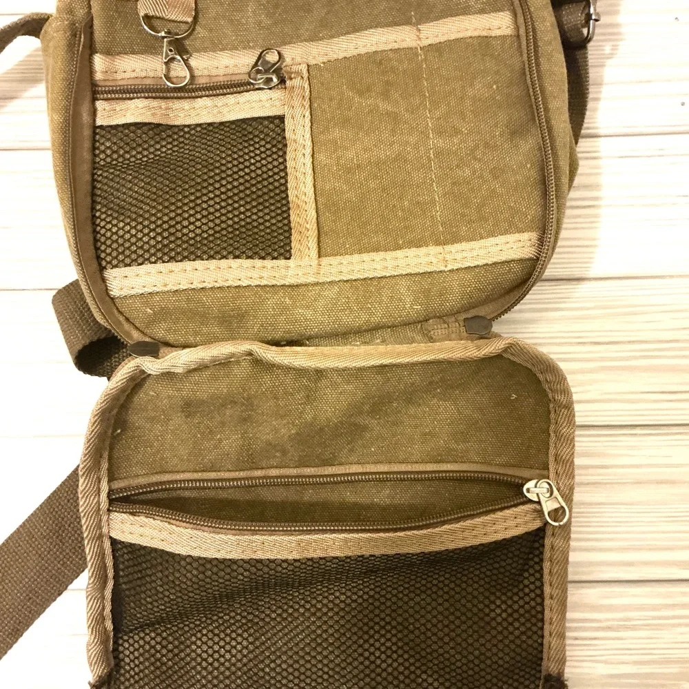 Men’s Crossbody Hiking/ Camping Bag with Adjustable Strap and Vintage Appeal